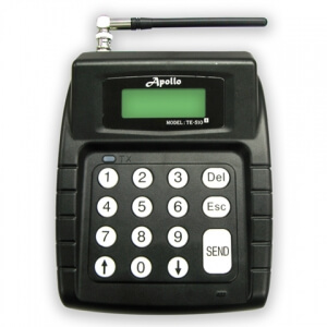 Transmitter alpha voor het versturen van tekstberichten.