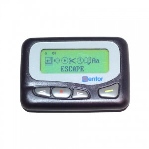 Tekstpager D-2 voor het onyvangen van oproepen en tekstberichten.