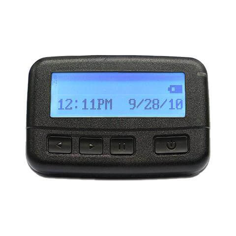 Tekstpagers met accu of batterij.